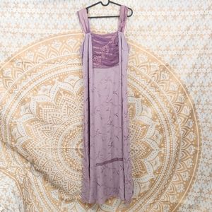 Vintage 1990s rayon maxi dress